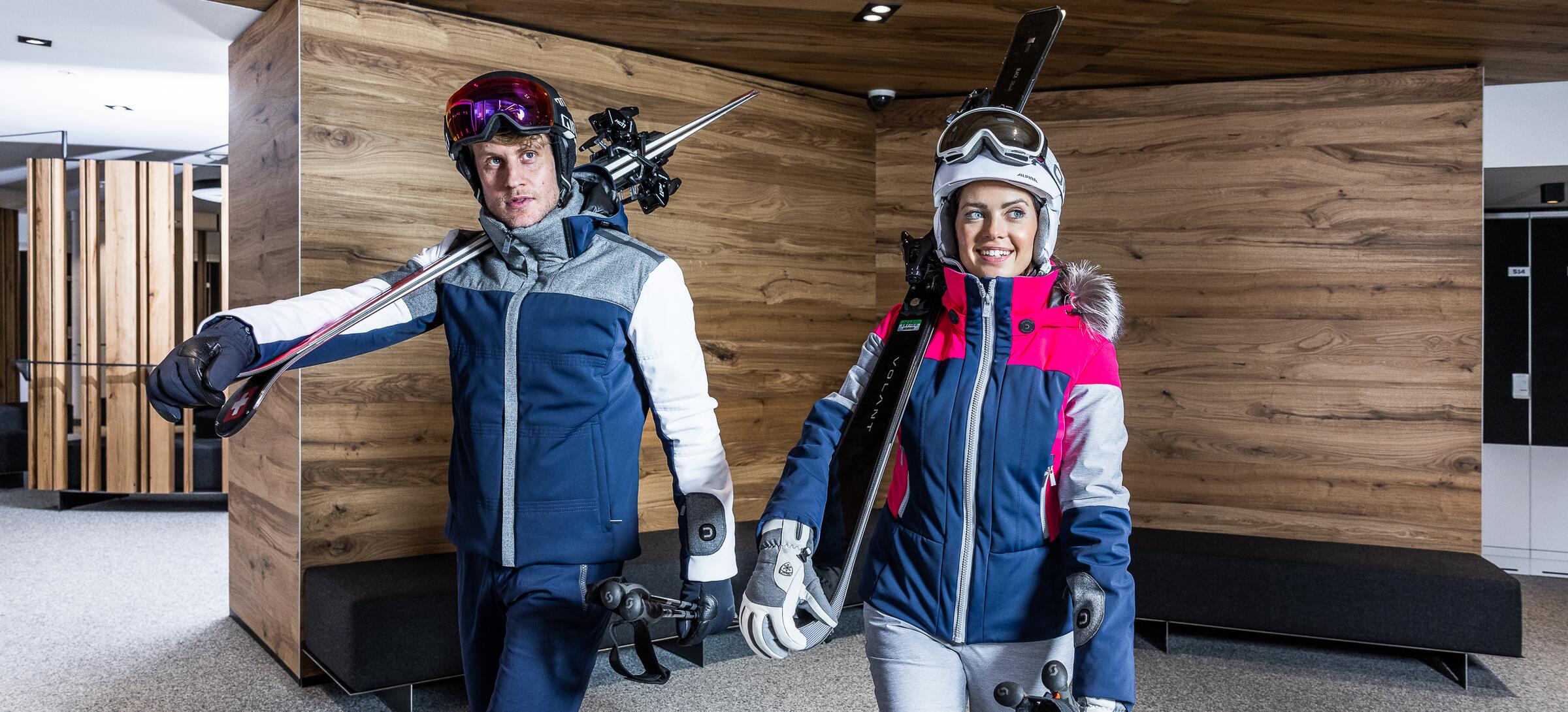 couple ski storage room Obergurgl