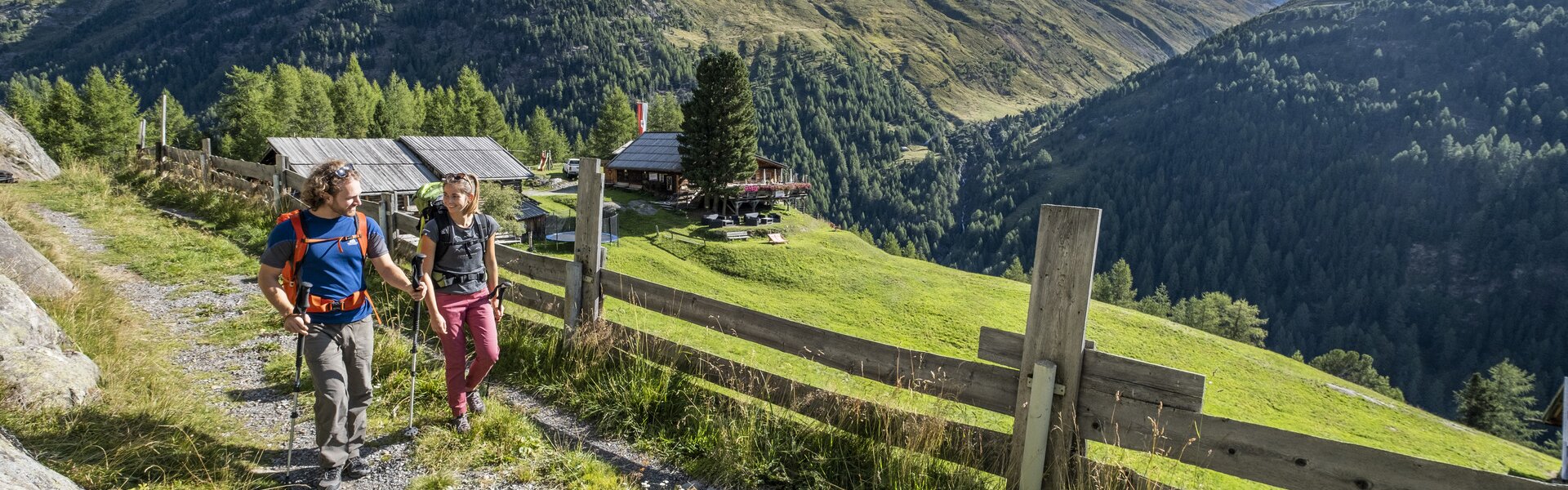 Pärchen Wanderung in Obergurgl